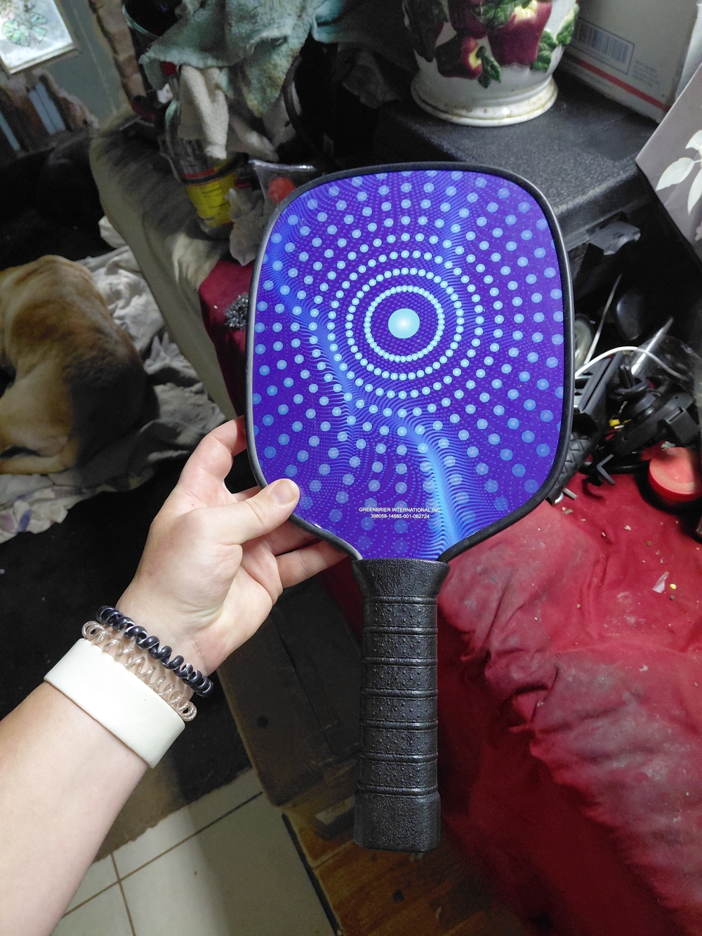 Greenbrier International Pickleball HandleKids Purple Paddle Toy by
